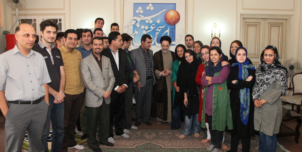 دیدار جمعی از خبرنگاران با سید محمد خاتمی به مناسبت روز خبرنگار+گزارش تصویری‎ 