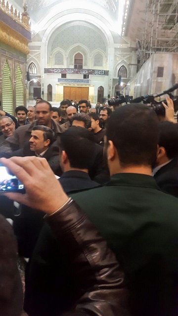 احمدی نژاد امروز در حرم امام خمینی حضور یافت + عکس