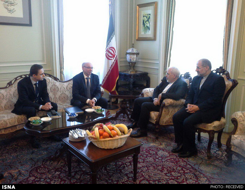 ظریف با رییس هیأت روابط با ایران در پارلمان اروپایی دیدار کرد