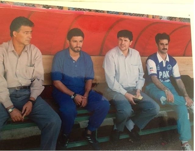 حجازی 18 سال پیش روی نیمکت استقلال /عکس
