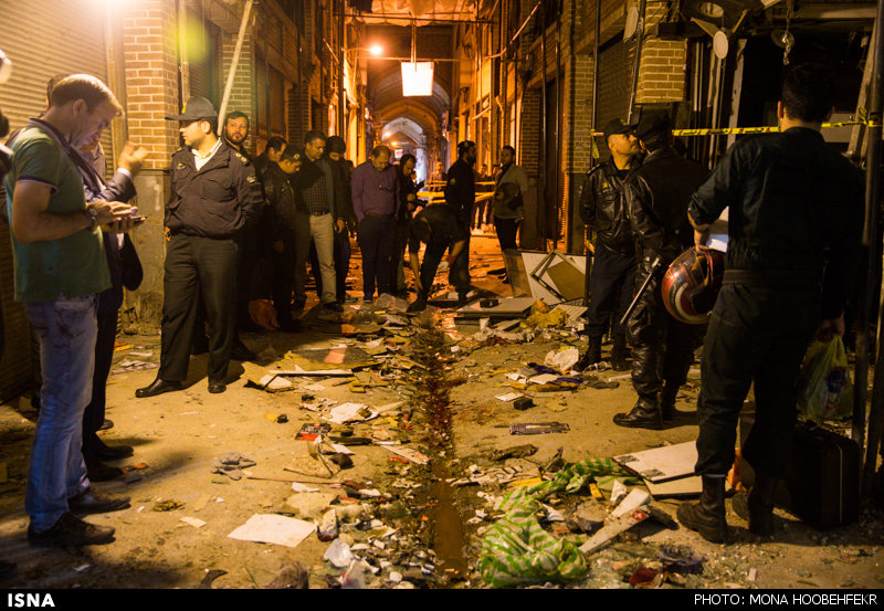 انفجار در بازار تهران/ 22 آمبولانس به محل اعزام شدند/ اعلام علت انفجار/ افزایش تعداد مصدومان+تصاویر