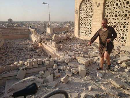 داعش با بولدوزر مرقد یونس نبی را با خاک یکسان کرد+تصاویر