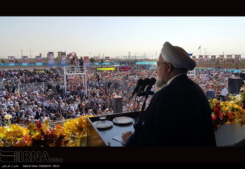 تصاویر/ ورود رییس‌جمهور به اسلامشهر