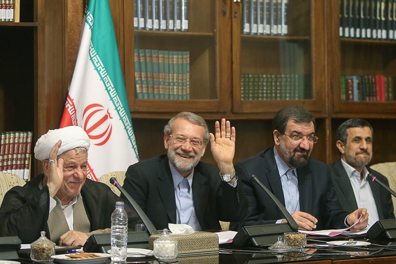 لاریجانی، ناطق،هاشمی، احمدی‌نژاد رضایی در جلسه مجمع تشخیص مصلحت/ عکس