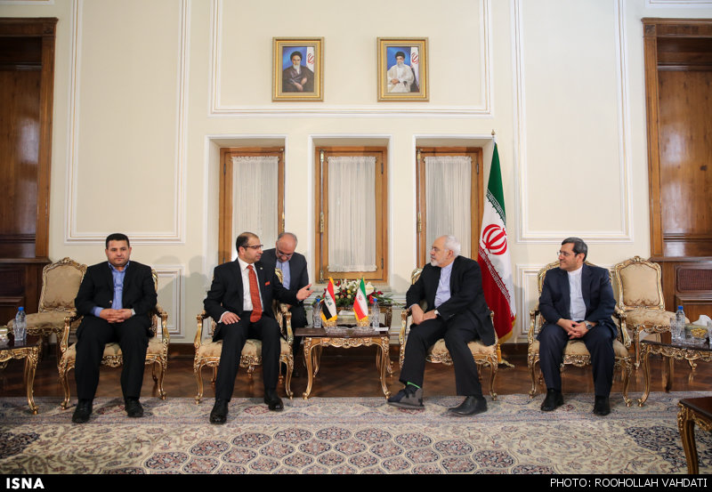 تصاویر/ دیدار رییس مجلس عراق با محمد جواد ظریف