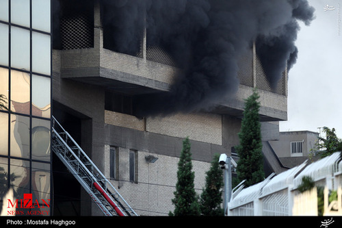 آتش سوزی در وزارت کشور +عکس
