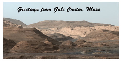 کارت پستالی که از مریخ رسید+تصاویر
