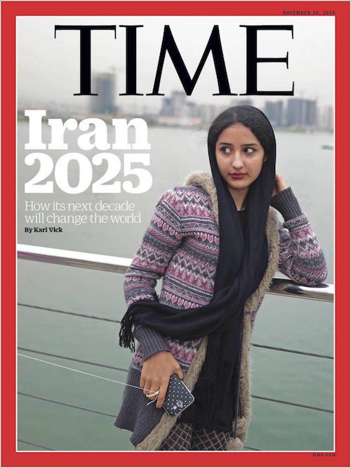 تصویر دختر ایرانی روی جلد مجله «تایم»