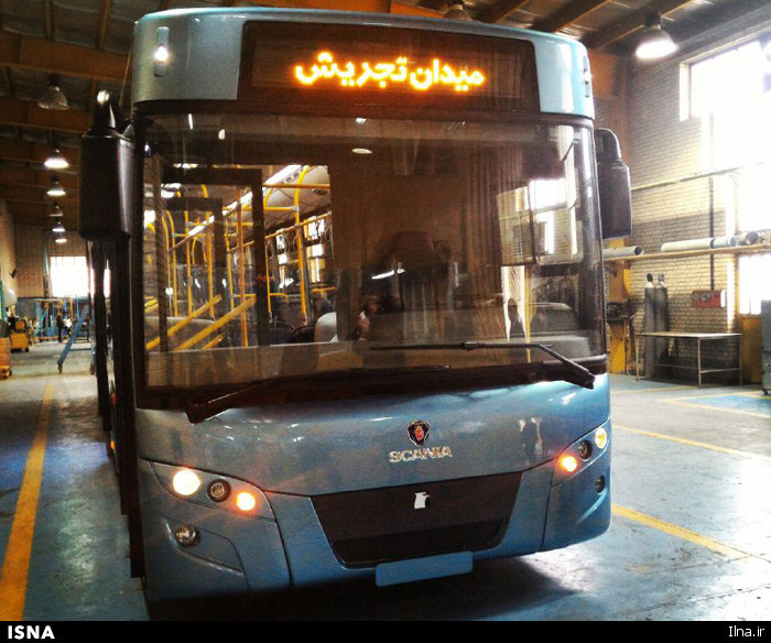 رونمایی از پاک‌ترین اتوبوس خاورمیانه + عکس