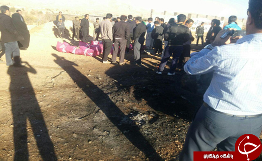 تصادف دیروز در جاده خرامه شیراز با 4 کشته+تصاویر
