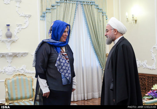 حجاب وزیر خارجه استونی در تهران /عکس