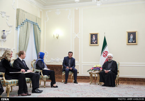 حجاب وزیر خارجه استونی در تهران /عکس
