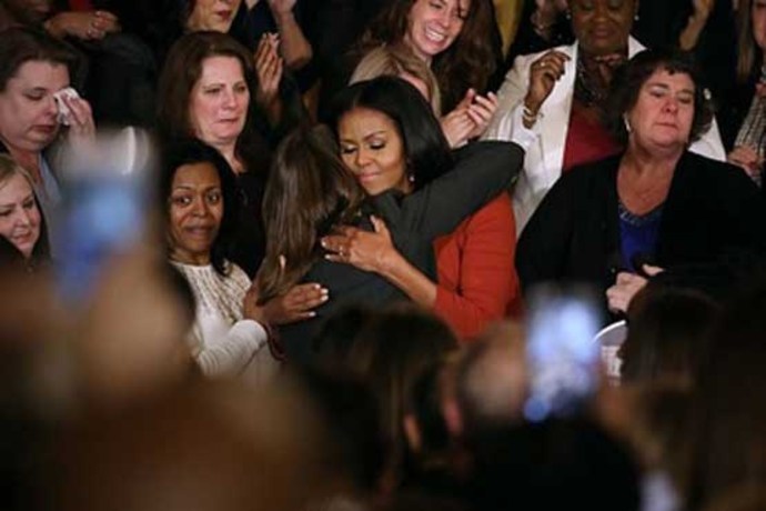 خداحافظی احساسی میشل اوباما