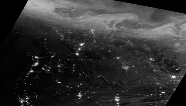 تصویر ناسا از جشن فضا در کوتاه‌ترین شب سال