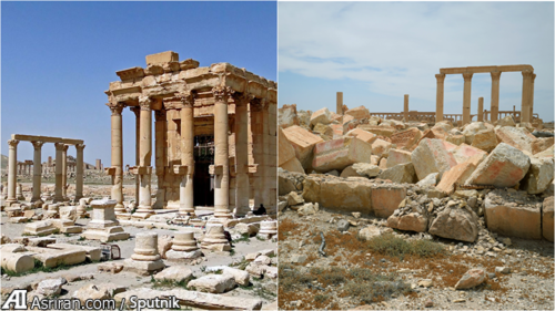 شهر پالمیرا قبل و بعد از داعش / عکس