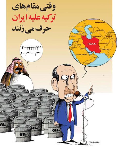 کاریکاتور/ پشت پرده توهین ترکیه به ایران!