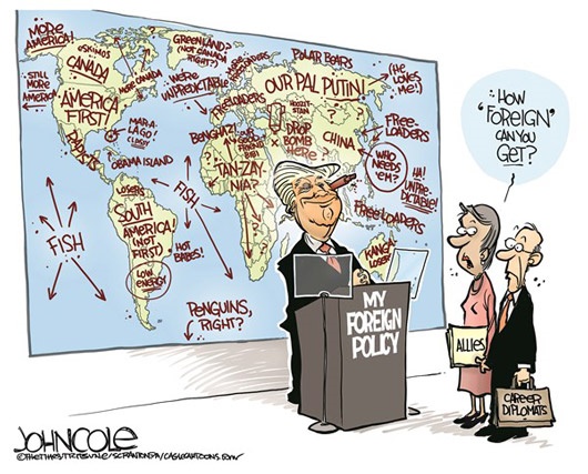 کاریکاتور/ این هم سیاست خارجی ترامپ!