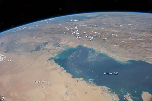 خلیج همیشه فارس از ایستگاه فضایی بین‌المللی/تصاویر