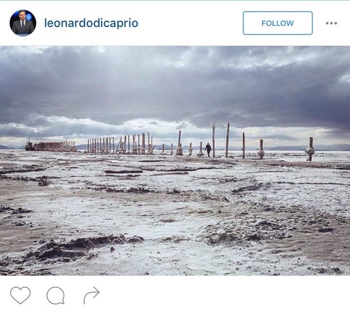 عکاس، عکس دریاچه ارومیه استفاده شده توسط دی کاپریو کیست؟