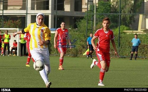 نخستین زن فوتبالیست ایران در لیگ عراق+تصاویر
