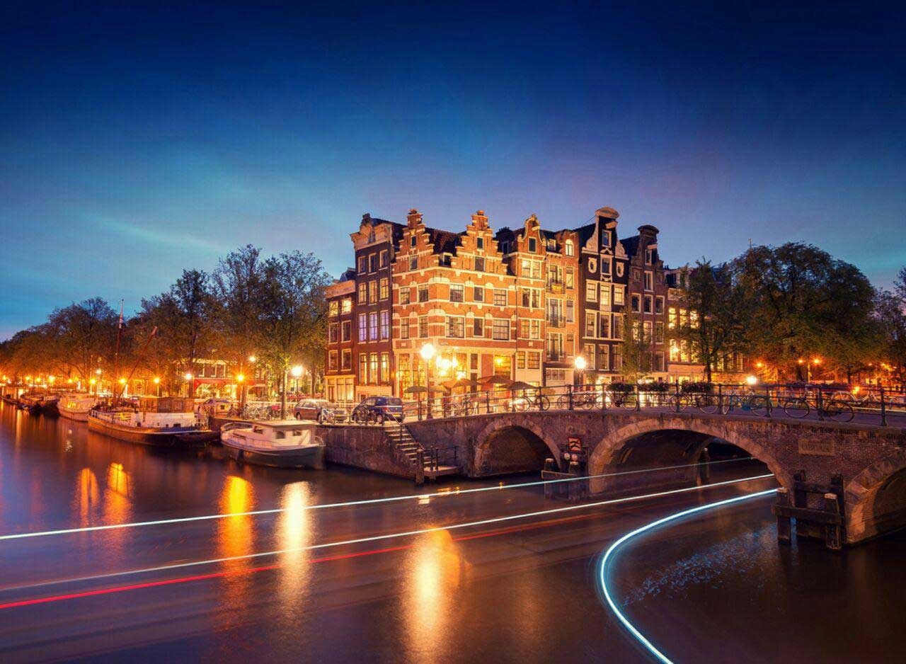 نمایی زیبا از شهر آمستردام /عکس
