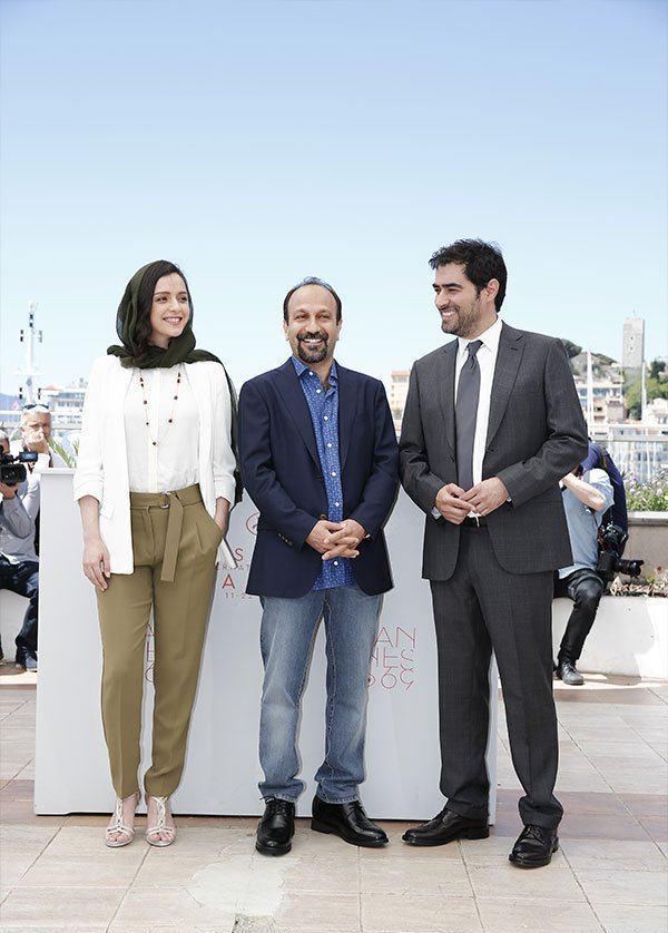 تیپ ترانه علیدوستی، اصغر فرهادی و شهاب حسینی در جشنواره کن فرانسه+عکس