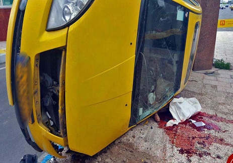 مرگ دلخراش راننده تاکسی عکس (18+)