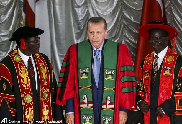 اعطای دکترای افتخاری دانشگاه اوگاندا به اردوغان+عکس