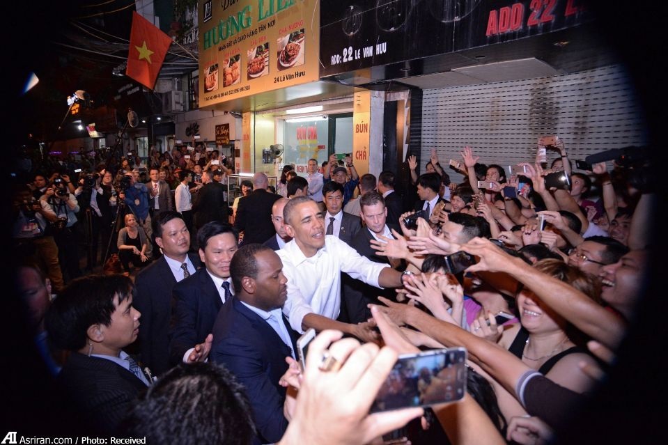 استقبال از اوباما در خیابان های ویتنام /عکس