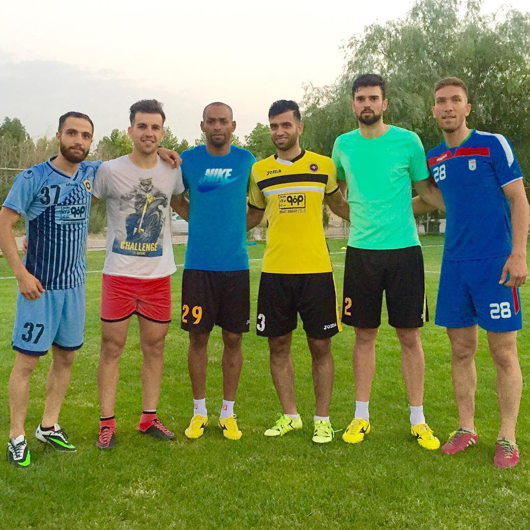 تمرین دو بازیکن برزیلی در اصفهان+تصویر