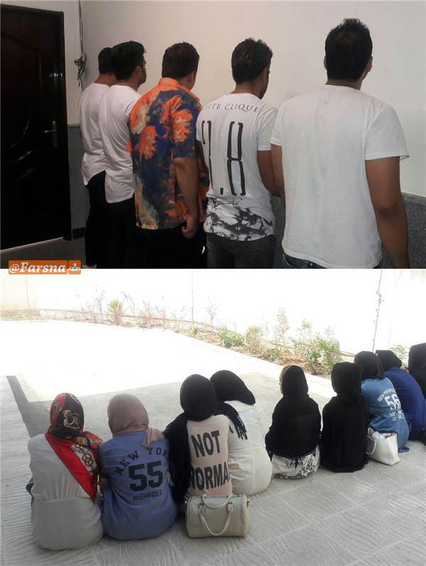 دستگیری 15 دختر و پسر+تصاویر