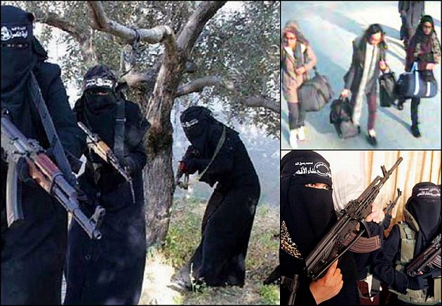 عروس‌های انگلیسی داعش+عکس