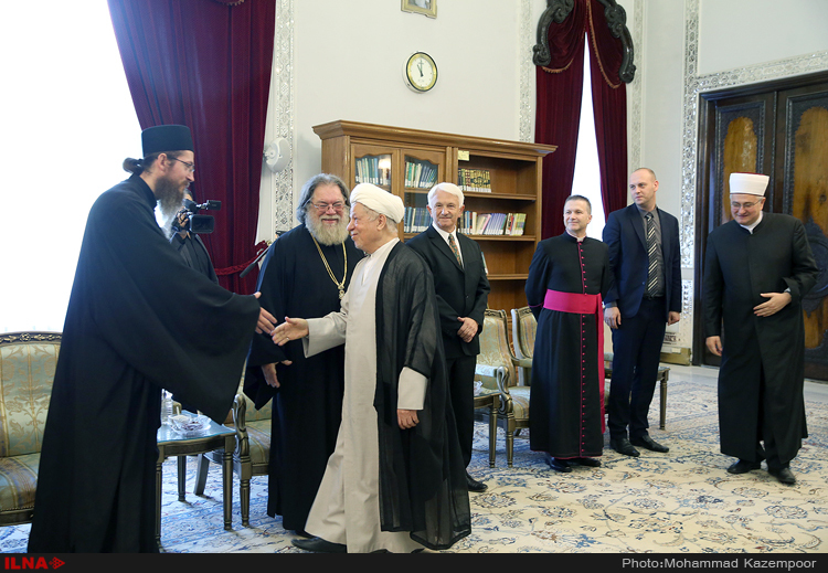 دیدار مفتی اعظم کشور کرواسی و هیأت همراه با آیت‌الله هاشمی رفسنجانی