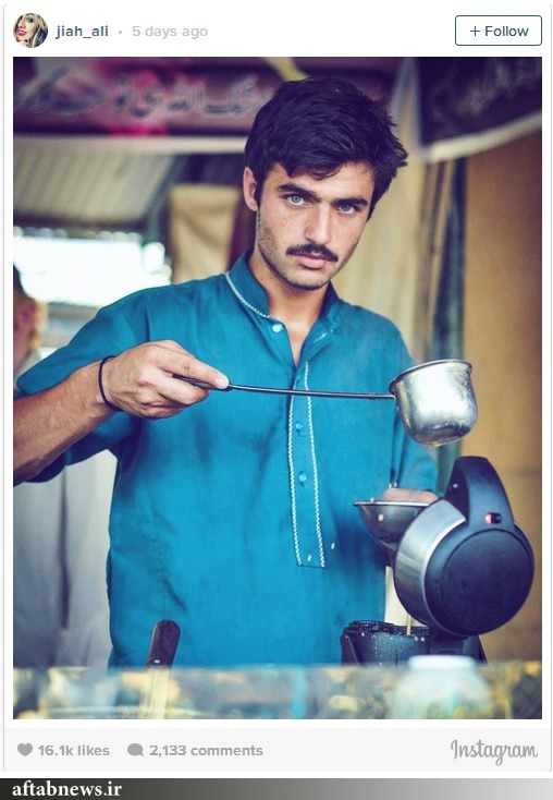 شهرت ناگهانی چای‌فروش پاکستانی+تصاویر