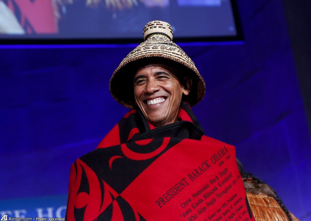اوباما در لباس قبیله +عکس