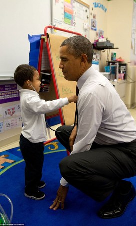 گزیده‌ای از عکس‌های باراک اوباما در کاخ‌ سفید +تصاویر