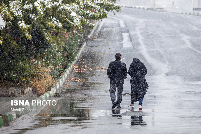 تصاویر/ نخستین برف پاییزی تهران