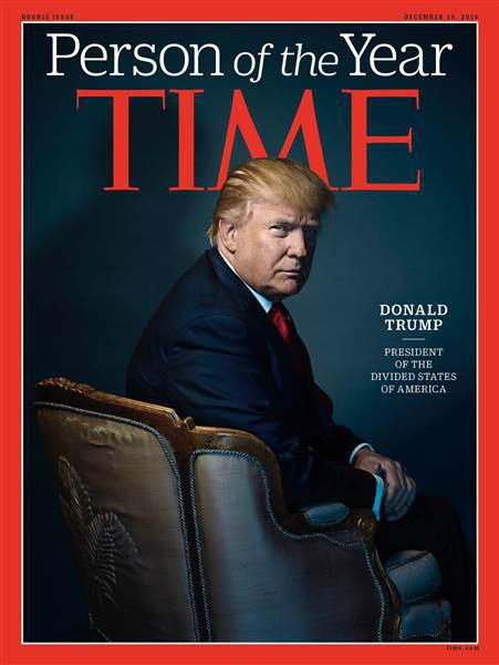 ترامپ؛ شخصیت برگزیده سال ۲۰۱۶ از نگاه مجله تایم