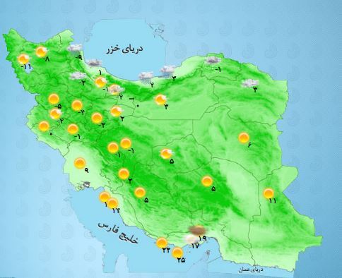 سردترین استان‌های کشور کدامند؟