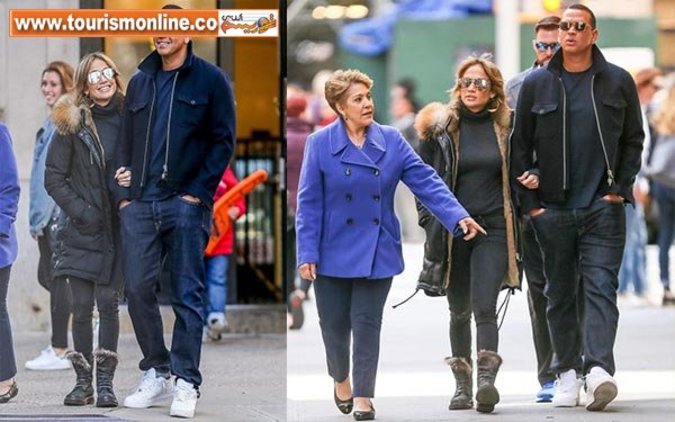 جنیفر لوپز و نامزد جدیدش در خیابان روئیت شد! +تصاویر