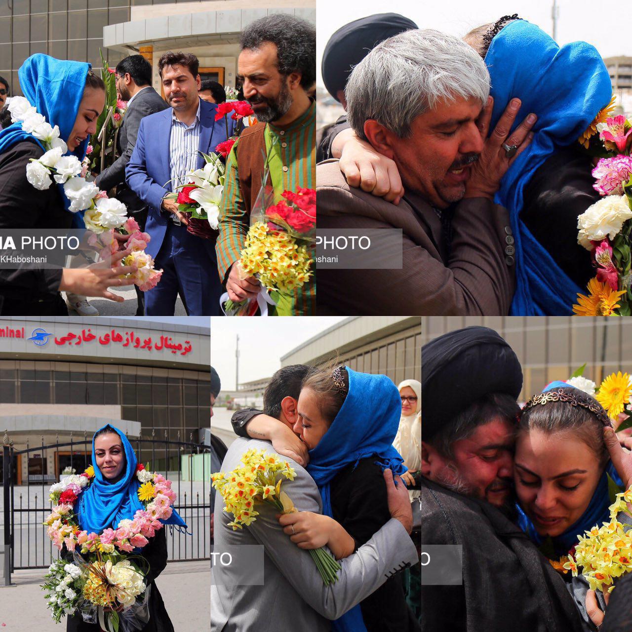 تصاویر/ورود نرگس کلباسی به ایران