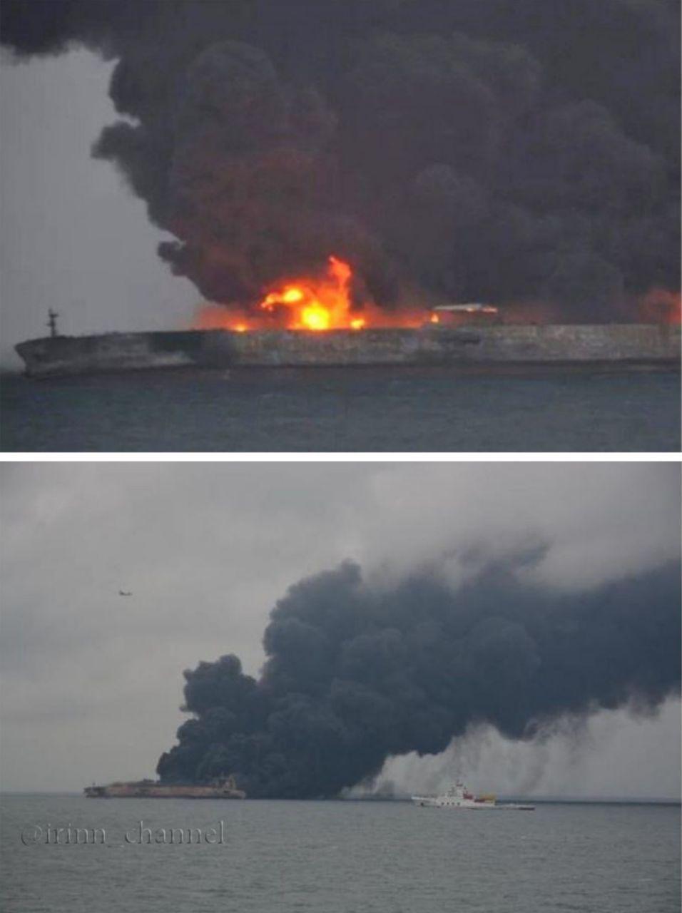 جزئیات سانحه برای نفتکش ایرانی در آبهای چین/ سرنوشت نامعلوم ۳۰ ایرانی+تصاویر