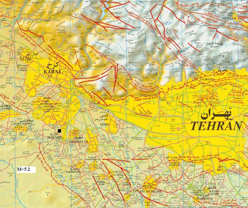 احتمال وقوع زلزله ۷ ریشتری در تهران چقدر است؟ +نقشه گسل