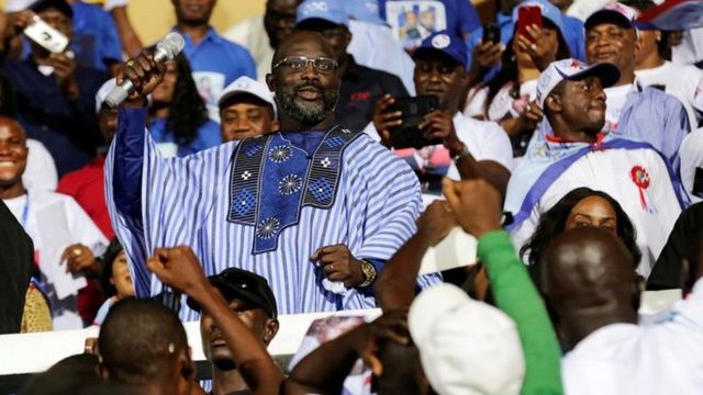 پیروزی ژرژ وه‌آ در انتخابات ریاست جمهوری لیبریا