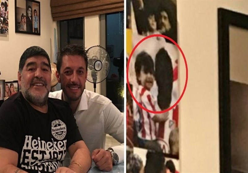تصویری که اوج نفرت مارادونا از داماد سابقش را نشان می‌دهد