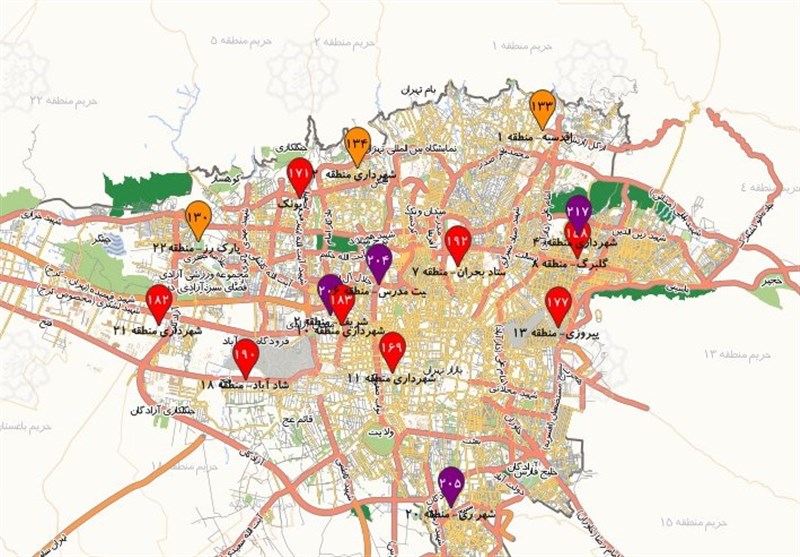 آلودگی هوای تهران از «مرز خطر» هم گذاشت +نقشه