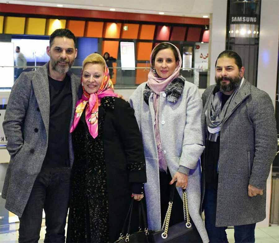 عکس/ پیمان معادی با خانواده در جشنواره فجر
