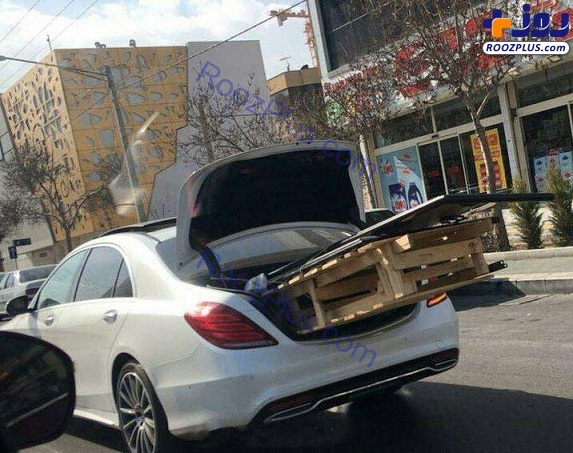 یک کار عجیب با بنز 3 میلیاردی در خیابان های تهران !/عکس