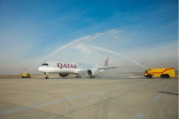 فرود اولین ایرباس ۳۵۰ و بوئینگ ۷۸۷ هواپیمایی قطر در ایران