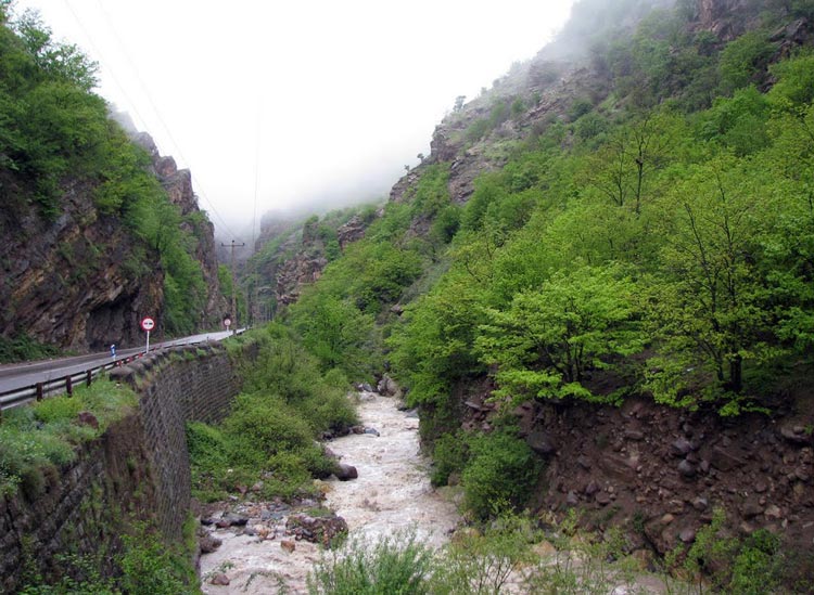 روستای زیبا و دیدنی گچسر در جاده چالوس